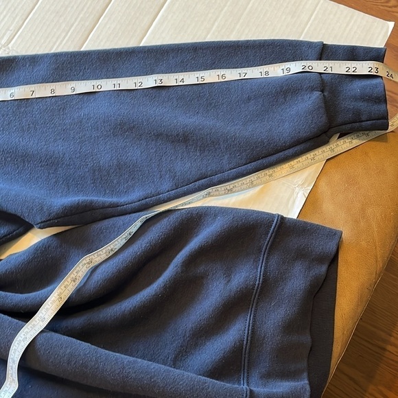 VTG-fruit of a loom-3X-navy blue-USA flag graphic embroidery crewneck sweatshirt - Picture 9 of 11